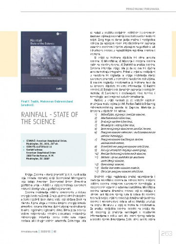 Firat Y. Testik, Mekonnen Gebremichael (urednici): Rainfall - State of the Science.Prikaz knjiga i publikacija / Ognjen Bonacci