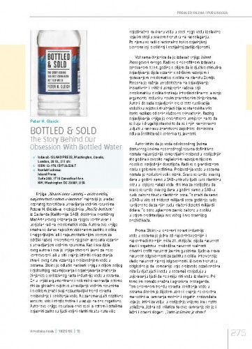 Peter H. Gleck: Bottled & Sold. The Story Behind our Obsession with Bottled Water.Prikaz knjiga i publikacija / Ognjen Bonacci