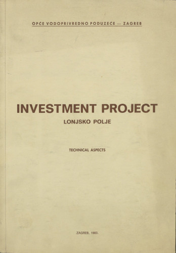 Investment project Lonjsko polje : technical aspect